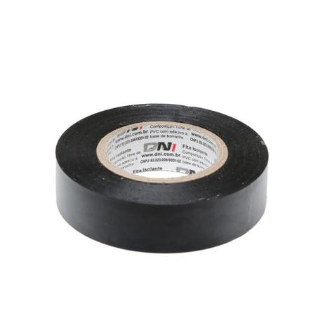 Fita Isolante em Pvc 19mm com 20 Metros Preta - Dni Menor preço em Fita Isolante em Pvc 19mm com 20 Metros Preta - Dni