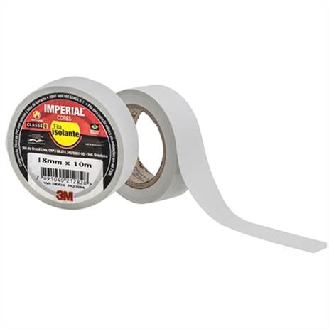 Fita Isolante Imperial Branca 18mm x 10m (Emb. contém 1un.)- 3M Menor preço em Fita Isolante Imperial Branca 18mm x 10m (Emb. contém 1un.)- 3M