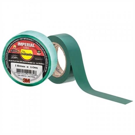 Fita Isolante Imperial Verde 18mm x 10m (Emb. contém 1un.)- 3M Menor preço em Fita Isolante Imperial Verde 18mm x 10m (Emb. contém 1un.)- 3M