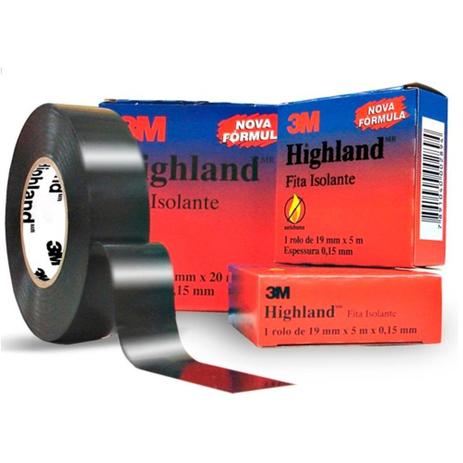 Fita Isolante Preta 20 Metros Highland 19 Mm 3m Hb004171797 Menor preço em Fita Isolante Preta 20 Metros Highland 19 Mm 3m Hb004171797