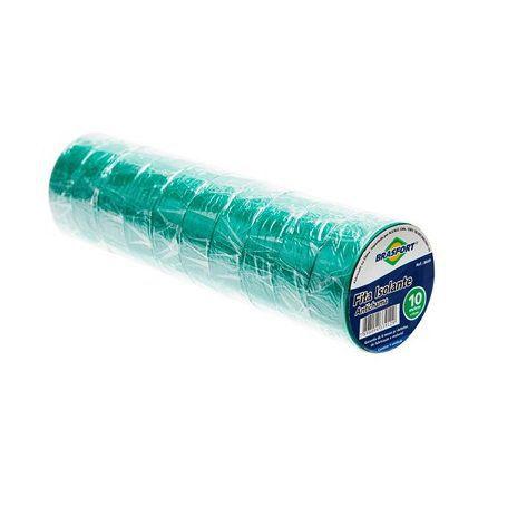 Fita isolante verde antichama 19mm x 10m BRASFORT Menor preço em Fita isolante verde antichama 19mm x 10m BRASFORT