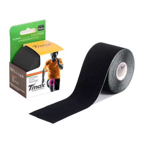 Fita Kinésio Bandagem Adesiva Tmax - Preto - Bioland Menor preço em Fita Kinésio Bandagem Adesiva Tmax - Preto - Bioland