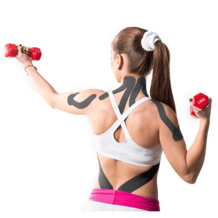 Fita Kinesio Muscle Fix 5x25cm Pré Cortada Em Y Preta - HC13 - Multilaser Menor preço em Fita Kinesio Muscle Fix 5x25cm Pré Cortada Em Y Preta - HC13 - Multilaser
