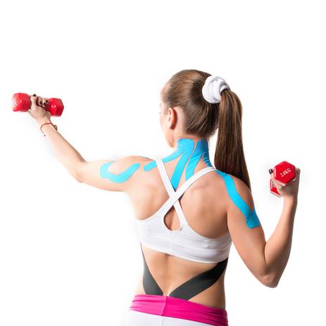 Fita Kinesio Muscle Fix 5x25cm Pré Cortada Preta - Atrio Multilaser - HC135 Menor preço em Fita Kinesio Muscle Fix 5x25cm Pré Cortada Preta - Atrio Multilaser - HC135