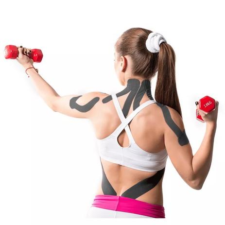 Fita Kinesio Muscle Fix 5x25cm Pre Cortada Preta em I Multilaser HC137 é boa?