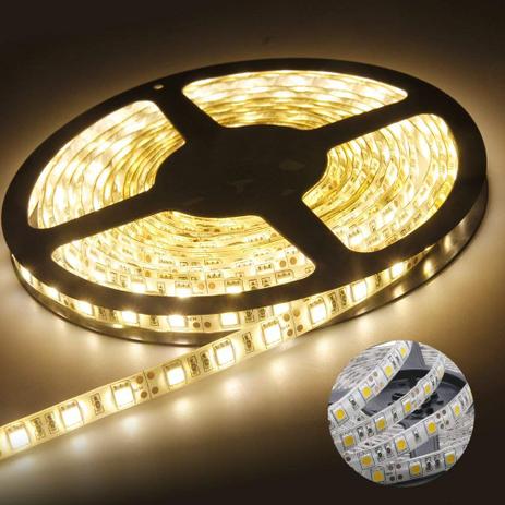 Fita led 5050 14,4w/m IP20 sem silicone  5 metros 3000k Branco quente - Allumi é boa?