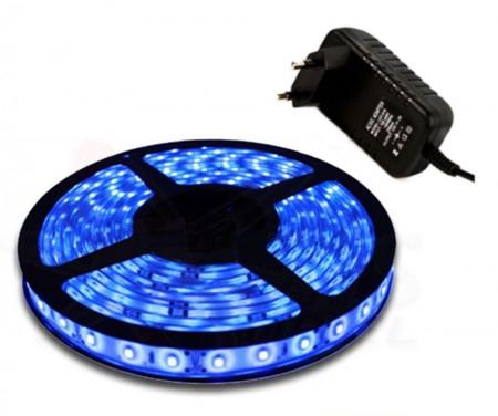Fita led 5050 azul 300leds + fonte - Powerxl Menor preço em Fita led 5050 azul 300leds + fonte - Powerxl