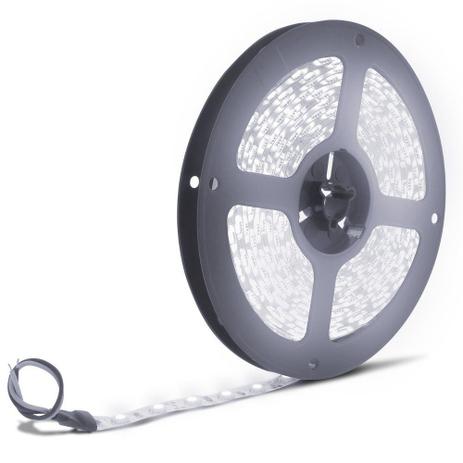 Fita LED 5050 Branco Frio (5000K), 5 Metros, IP65 (á prova d'água), 72W, com fonte de 5A - Diversos Menor preço em Fita LED 5050 Branco Frio (5000K), 5 Metros, IP65 (á prova d'água), 72W, com fonte de 5A - Diversos