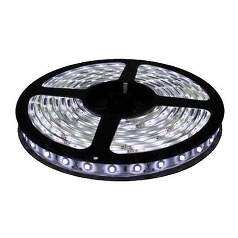 Fita LED 5050 Branco Frio Rolo 5m com fonte 12V 2A - Kit led Menor preço em Fita LED 5050 Branco Frio Rolo 5m com fonte 12V 2A - Kit led