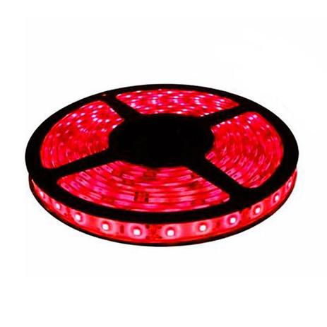 Fita LED 5050 Vermelho Rolo 5m com fonte 12V 2A - Kit led Menor preço em Fita LED 5050 Vermelho Rolo 5m com fonte 12V 2A - Kit led
