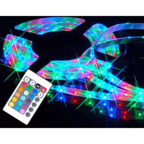 Fita Led RGB 5050 12V Rolo 5m IP65 com controle - Power xl Menor preço em Fita Led RGB 5050 12V Rolo 5m IP65 com controle - Power xl