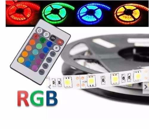 Fita Led Rgb 5050 16cores Ip65 5 Metros C/controle Remoto F.marrom - Allume Menor preço em Fita Led Rgb 5050 16cores Ip65 5 Metros C/controle Remoto F.marrom - Allume