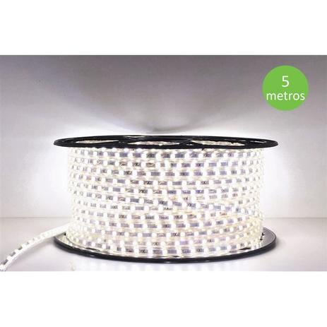Fita Mangueira Led 5050 Branco Frio 220v 5m + Adaptador - Foyu é boa?