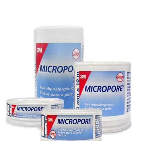 Fita Microporosa 12,5mmx10m Branca - 3M - 3m do brasil ltda Menor preço em Fita Microporosa 12,5mmx10m Branca - 3M - 3m do brasil ltda