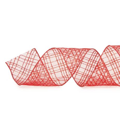 Fita P/ Laço Decoração Natal 6,3Cm C/ 9,14m Vermelho - Cromus Menor preço em Fita P/ Laço Decoração Natal 6,3Cm C/ 9,14m Vermelho - Cromus