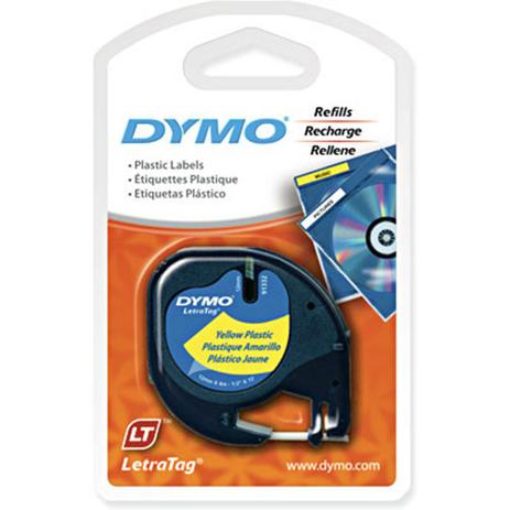 Fita para Rotulador Dymo Plástico Amarelo - Letratag 91332 Menor preço em Fita para Rotulador Dymo Plástico Amarelo - Letratag 91332
