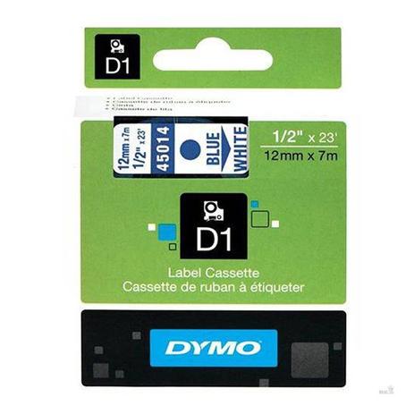 Fita Poliéster D1 Rotulador Dymo LM 12 MM X 7 M Azul/Branco Ref.: 45014 Menor preço em Fita Poliéster D1 Rotulador Dymo LM 12 MM X 7 M Azul/Branco Ref.: 45014