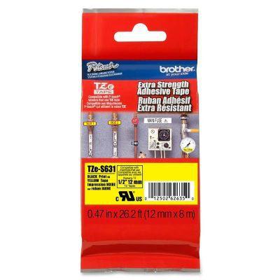 Fita Rotulador Brother TZES-631 12mm Preto/Amarelo Extra Forte Menor preço em Fita Rotulador Brother TZES-631 12mm Preto/Amarelo Extra Forte