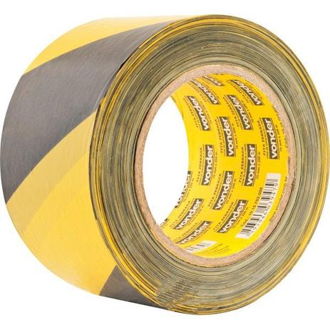 Fita Zebrada sem Adesivo 70mmx200m - Vonder Menor preço em Fita Zebrada sem Adesivo 70mmx200m - Vonder