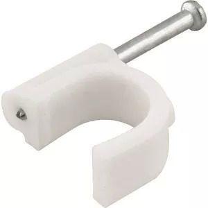 Fixador Cabo Fio Coaxial 6mm Parede Pct De 50 Unds Branco - Decorlux Menor preço em Fixador Cabo Fio Coaxial 6mm Parede Pct De 50 Unds Branco - Decorlux