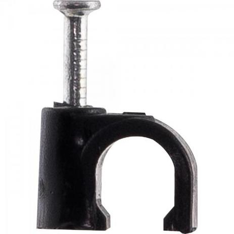 Fixador Cabo Fio Coaxial 7mm RG59 FXCB0003 Miguelão Parede 100 Unidades Preto STORM Menor preço em Fixador Cabo Fio Coaxial 7mm RG59 FXCB0003 Miguelão Parede 100 Unidades Preto STORM