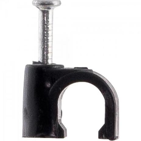 Fixador Cabo Fio Coaxial 8mm RG6 FXCB0004 Miguelão Parede 100 Unidades Preto STORM Menor preço em Fixador Cabo Fio Coaxial 8mm RG6 FXCB0004 Miguelão Parede 100 Unidades Preto STORM