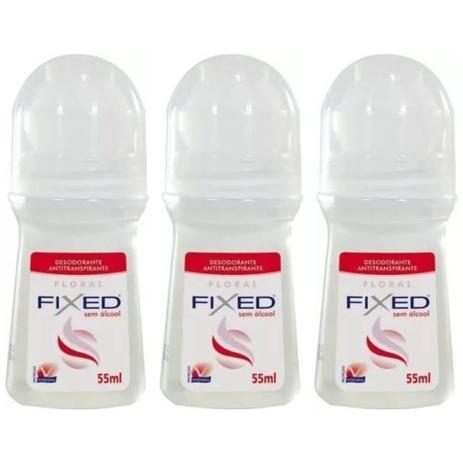 Fixed Floral Translúcido Desodorante Rollon 55ml (Kit C/03) Menor preço em Fixed Floral Translúcido Desodorante Rollon 55ml (Kit C/03)