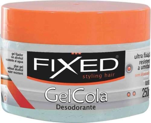 Fixed Gel Cola Incolor 250g (Kit C/12) Menor preço em Fixed Gel Cola Incolor 250g (Kit C/12)