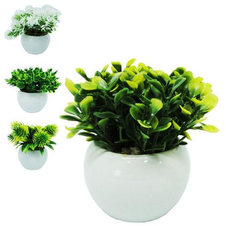 Flor artificial com vaso de porcelana redondo 9x6,5cm de ø - Emporiente é boa?