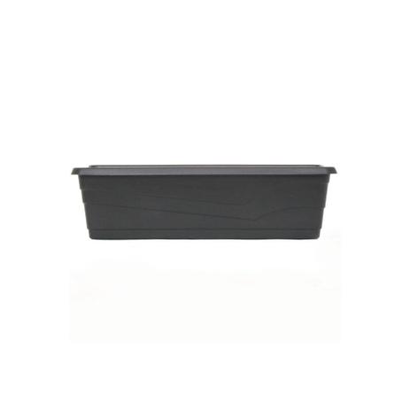 Floreira em Polipropileno Retangular Roma 60cm Preta - Desli Menor preço em Floreira em Polipropileno Retangular Roma 60cm Preta - Desli