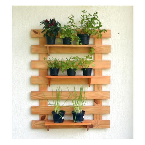 Floreira Jardim e Horta Vertical Treliça com 3 prateleiras - Hortanavertical Menor preço em Floreira Jardim e Horta Vertical Treliça com 3 prateleiras - Hortanavertical