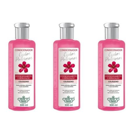 Flores Vegetais Cachos Poderosos Condicionador 300ml (Kit C/03) Menor preço em Flores Vegetais Cachos Poderosos Condicionador 300ml (Kit C/03)