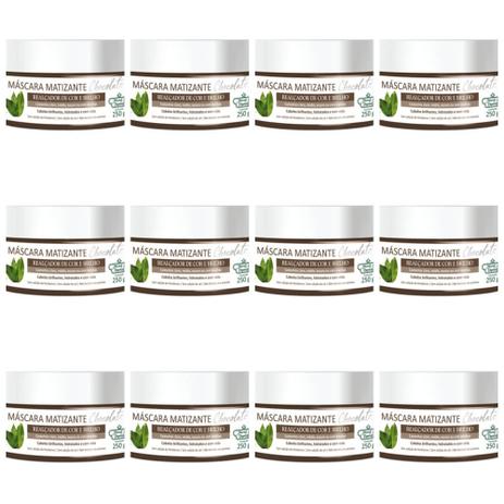 Flores Vegetais Matizante Chocolate Máscara 250g (Kit C/12) Menor preço em Flores Vegetais Matizante Chocolate Máscara 250g (Kit C/12)