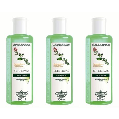 Flores Vegetais Sete Ervas Antiqueda Condicionador 300ml (Kit C/03) Menor preço em Flores Vegetais Sete Ervas Antiqueda Condicionador 300ml (Kit C/03)