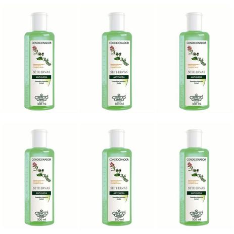 Flores Vegetais Sete Ervas Antiqueda Condicionador 300ml (Kit C/06) Menor preço em Flores Vegetais Sete Ervas Antiqueda Condicionador 300ml (Kit C/06)