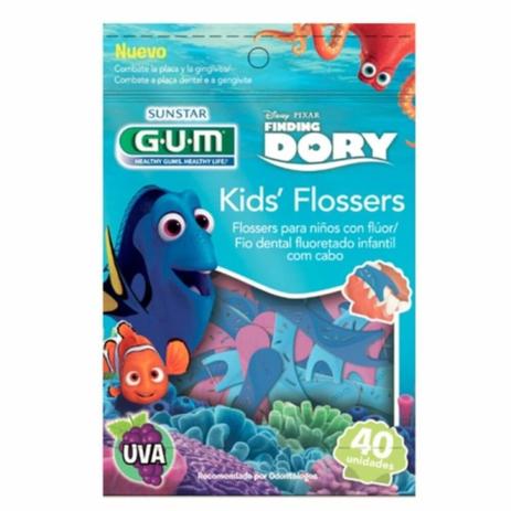 Flossers Disney Dory Fio Dental Infantil C/40 - Gum Menor preço em Flossers Disney Dory Fio Dental Infantil C/40 - Gum