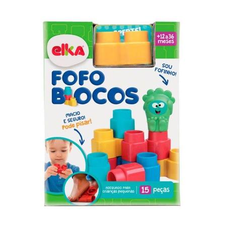 Fofo Bloco 15 Peças - Elka Menor preço em Fofo Bloco 15 Peças - Elka