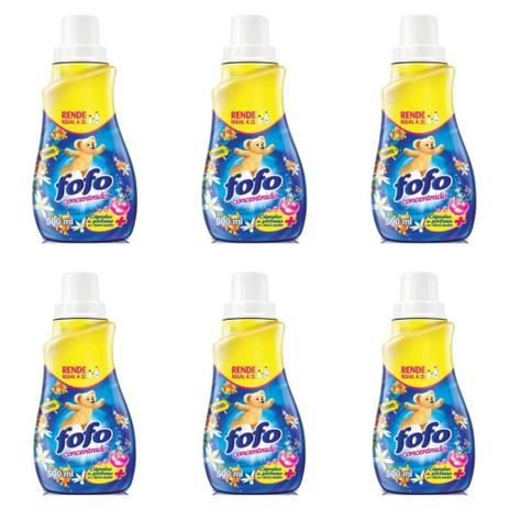Fofo Tradicional Amaciante De Roupas Concentrado 500ml (Kit C/06) Menor preço em Fofo Tradicional Amaciante De Roupas Concentrado 500ml (Kit C/06)