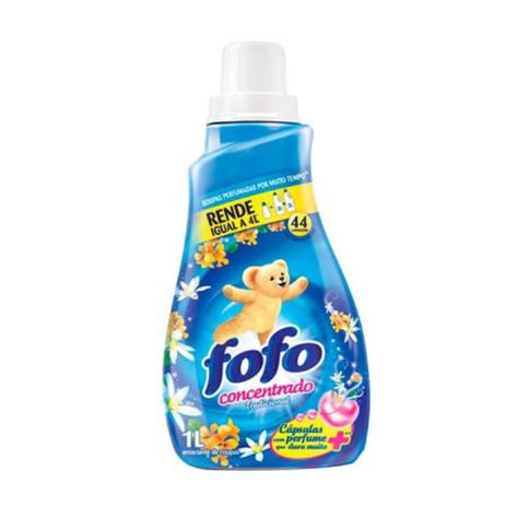 Fofo Tradicional Super Amaciante De Roupas Concentrado 1 L Menor preço em Fofo Tradicional Super Amaciante De Roupas Concentrado 1 L