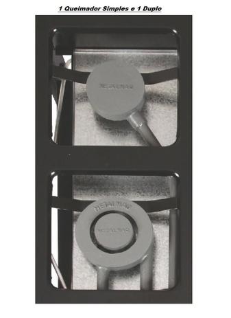Fogão 2 Bocas Mistas (1BS+1BD) M6 40x40 Perfil 6,5 Metalmaq é boa?