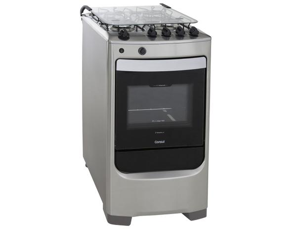 Fogão 4 Bocas Consul CFO4QAR Inox Timer - Tripla-Chama Acendimento Automático Menor preço em Fogão 4 Bocas Consul CFO4QAR Inox Timer - Tripla-Chama Acendimento Automático