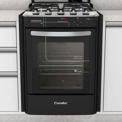 Fogão 4 Bocas de Embutir à Gás Esmaltec Esmeralda Max Acendimento Automático Preto - Bivolt é boa?
