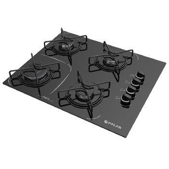 Fogao 4b atlas agile up glass cooktop mesa vidro - 300001008 Menor preço em Fogao 4b atlas agile up glass cooktop mesa vidro - 300001008