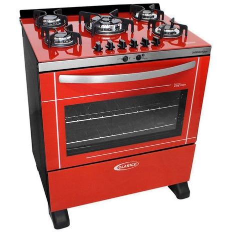 Fogão 5 bocas com Grill Cadenzza Glass 127v Vermelho Clarice é boa?