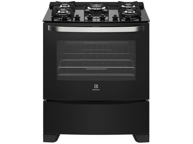 Fogão 5 Bocas Electrolux Preto - Acendimento Automático 76GS