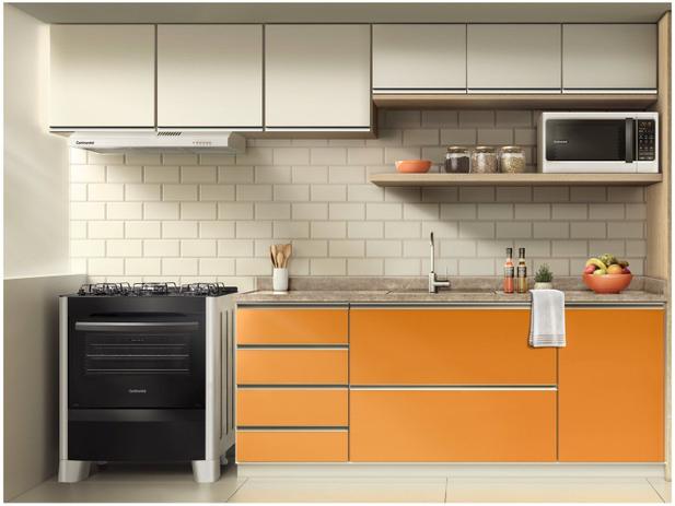 Fogão 5 Bocas Mesa de Vidro Continental Branco - Acendimento Automático FC5VB
