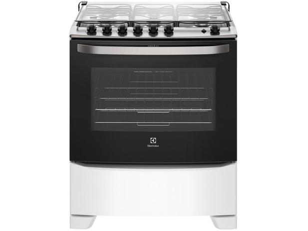 Fogão 6 Bocas Electrolux Branco - Acendimento Automático 76UB6 Menor preço em Fogão 6 Bocas Electrolux Branco - Acendimento Automático 76UB6