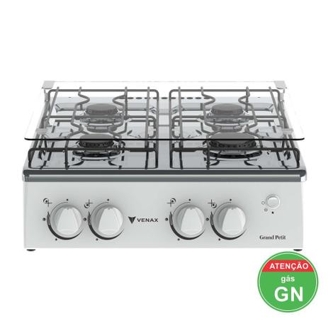 Menor preço em Fogão a gás grand petit 4 q bivolt gás natural branco - venax