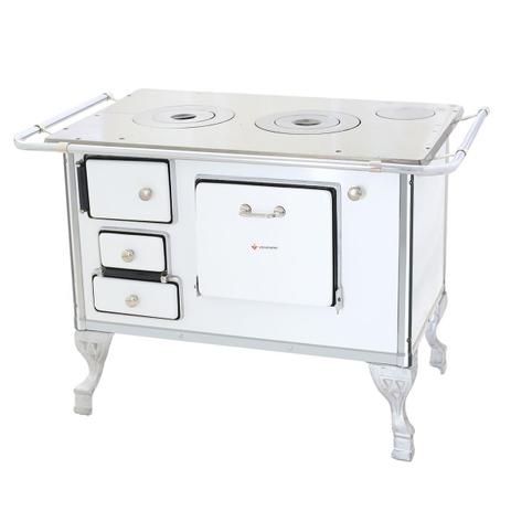 Fogão A Lenha Branco 2 Bocas Tradicional N2 Venâncio Menor preço em Fogão A Lenha Branco 2 Bocas Tradicional N2 Venâncio