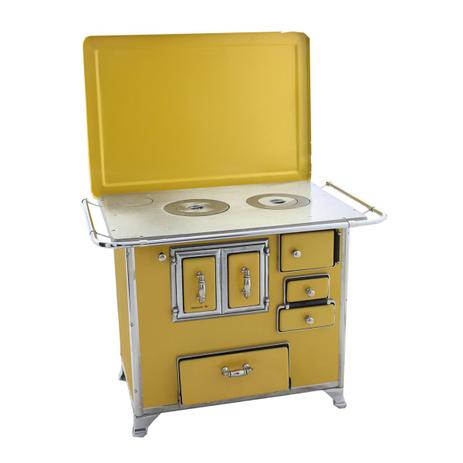 Fogão A Lenha Provençal N3 2 Bocas C/ Gabinete E Tampa Amarelo 3PGET Venâncio Menor preço em Fogão A Lenha Provençal N3 2 Bocas C/ Gabinete E Tampa Amarelo 3PGET Venâncio